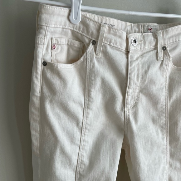 AG Adriano Goldschmied The Jody Crop High Rise Slim Flare Crop - White - Size 28 - Picture 4 of 14
